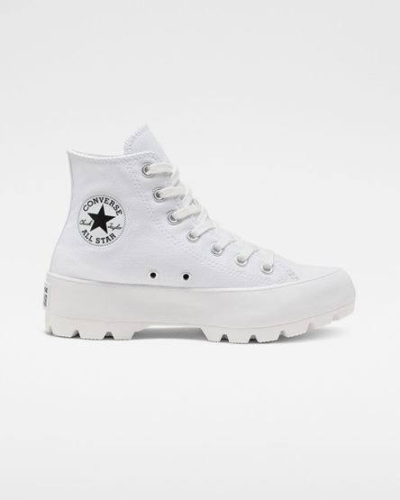 Women's Converse Chuck Taylor All Star Lugged High Top Shoes White / Black / White | AU 0E693C